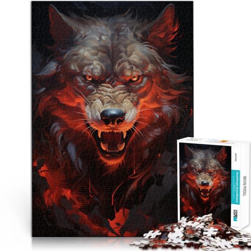 Handgeschwindigkeitswettbewerb Wolfskönig 1000 Teenager-Teile-Puzzle 50x75cm mit passendem Poster und Quizblatt für ab 14 Jahren von LGNBTGM