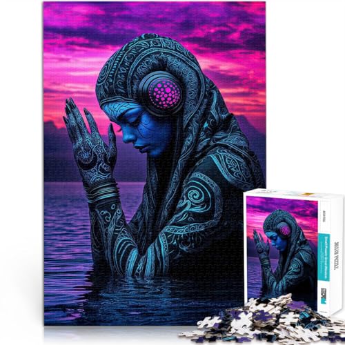 Hands-on-Spiel Blaue Alien-Frau im Wasser Puzzle 1000 Teile für Teenager 26x38cm Geschenke für Freunde und Familie ab 14 Jahren Hands-on-Spiel Blaue Alien-Frau im Wasser Puzzle 1000 Teile für Teenager 26x38cm Geschenke für Freunde und Familie ab 14 Jahren von LGNBTGM