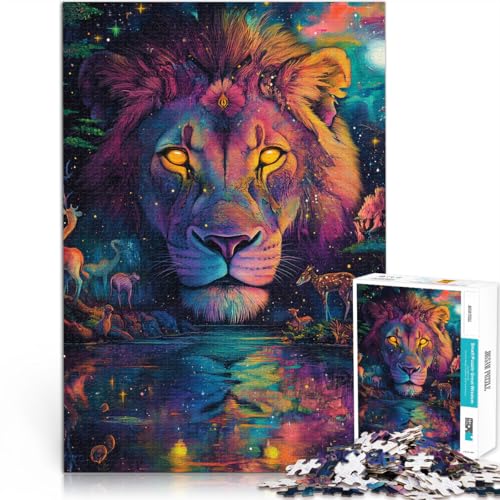 Hands-on-Spiel Farbgemälde Löwe Puzzle für Teenager 1000 Teile 70x100cm Geschenke für Freunde und Familie für ab 14 Jahren Hands-on-Spiel Farbgemälde Löwe Puzzle für Teenager 1000 Teile 70x100cm Geschenke für Freunde und Familie für ab 14 Jahren von LGNBTGM