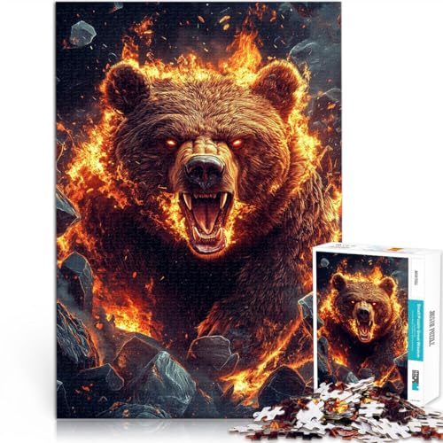 Hands-on-Spiel König Bär Puzzle 1000 Teile für Erwachsene 38x52cm mit vollständig ineinander greifenden, zufällig geformten Teilen ab 14 Jahren Hands-on-Spiel König Bär Puzzle 1000 Teile für Erwachsene 38x52cm mit vollständig ineinander greifenden, zufällig geformten Teilen ab 14 Jahren von LGNBTGM