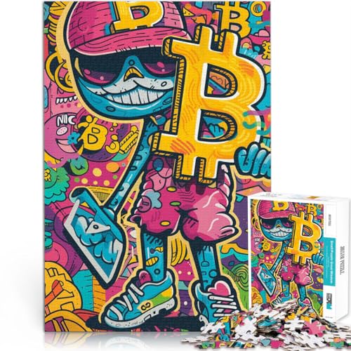 Helfen Sie dem Gehirn, süchtig machende Spielzeuge zu trainieren, um Geduld zu entwickeln Cool Bitcoin 2000-teiliges Teenager-Puzzle 70x100cm Gutes Geschenk von LGNBTGM