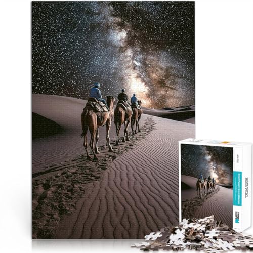Herausfordernd Schwierig Kamelkarawane unter der Milchstraße Puzzle für Jugendliche 1000 Teile 70x100cm Eltern-Kind-Interaktion von LGNBTGM