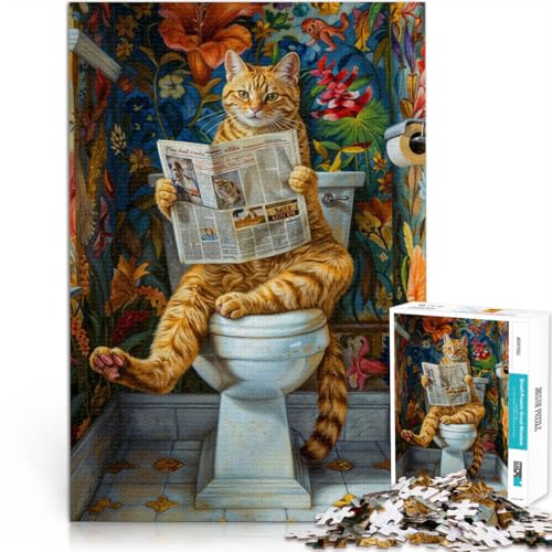 Herausfordernd Schwierig Katze geht auf die Toilette Puzzle für Erwachsene 1000 Teile 26x38cm tolles Geschenk ab 14 Jahren Herausfordernd Schwierig Katze geht auf die Toilette Puzzle für Erwachsene 1000 Teile 26x38cm tolles Geschenk ab 14 Jahren von LGNBTGM