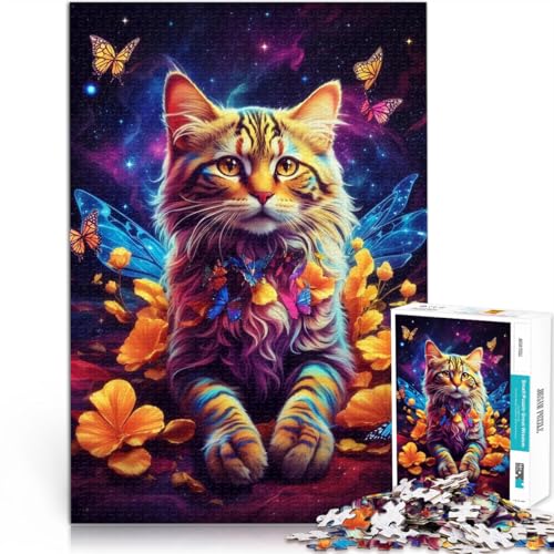 Herausfordernd Schwierig Katze und Kleiner Schmetterling Teenager 1000-teiliges Puzzle 70x100cm tolles Geschenk für ab 14 Jahren Herausfordernd Schwierig Katze und Kleiner Schmetterling Teenager 1000-teiliges Puzzle 70x100cm tolles Geschenk für ab 14 Jahren von LGNBTGM