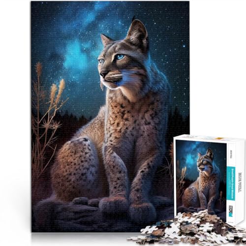 Herausfordernd Schwierig Luchs unter dem Sternenhimmel Teenager-Puzzles 2000 Teile 70x100cm Tolle Geschenke und Spielzeuge für ab 14 Jahren von LGNBTGM