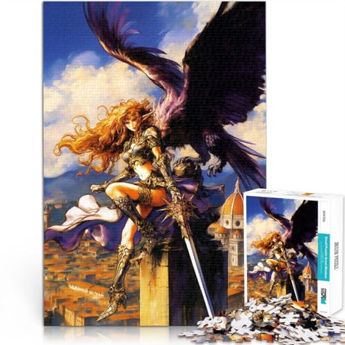 Herausfordernd Schwierig Majestätische Walküre 1000-teiliges Puzzle für Teenager 50x75cm Einzigartige Wohndekoration und Geschenke für und ab 14 Jahren von LGNBTGM