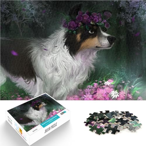 Herausforderndes Spiel Border Collie 1000-teilige Puzzles für Erwachsene 26x38cm Geschenke für Freunde und Familie für ab 14 Jahren Herausforderndes Spiel Border Collie 1000-teilige Puzzles für Erwachsene 26x38cm Geschenke für Freunde und Familie für ab 14 Jahren von LGNBTGM