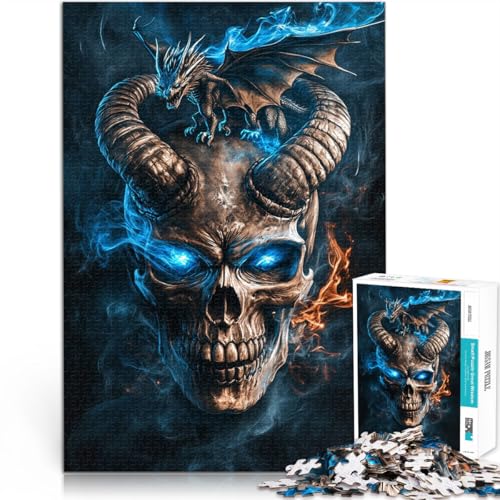 Herausforderndes Spiel EIN bedrohlicher Totenkopf Puzzle 1000 Teile für Jugendliche 38x52cm Geburtstagsgeschenk, Geschenke, Wandkunst für 14+ Herausforderndes Spiel EIN bedrohlicher Totenkopf Puzzle 1000 Teile für Jugendliche 38x52cm Geburtstagsgeschenk, Geschenke, Wandkunst für 14+ von LGNBTGM