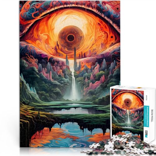 Herausforderndes Spiel Erstaunlich Bunte Landschaft 1000-teiliges Puzzle für Erwachsene 70x100cm Wichtelgeschenke ab 14 Jahren von LGNBTGM