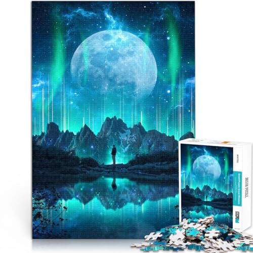 Herausforderndes Spiel Schöne Aussicht bei Nacht 1000-teiliges Puzzle für Teenager 26x38cm Wohnkunstdekor für ab 14 Jahren von LGNBTGM