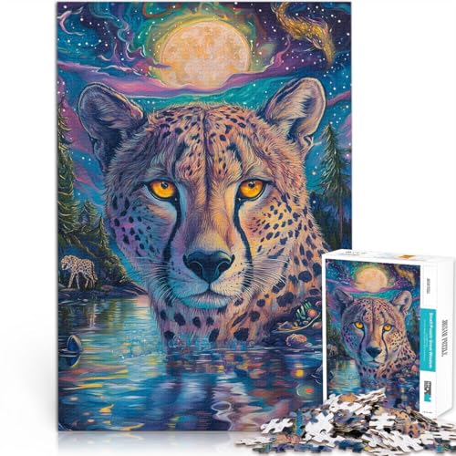 Herausforderndes Spielspielzeug Farbmalerei Gepard 1000-Teile-Puzzle für Teenager 70x100cm Wohnkunstdekor für ab 14 Jahren Herausforderndes Spielspielzeug Farbmalerei Gepard 1000-Teile-Puzzle für Teenager 70x100cm Wohnkunstdekor für ab 14 Jahren von LGNBTGM