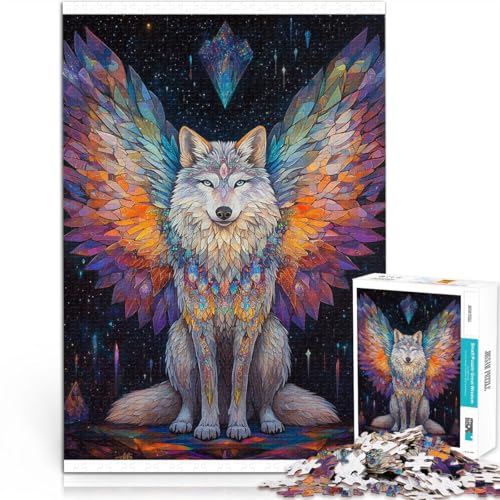 Herausforderndes Spielspielzeug Farbwolf Puzzle für Teenager 1000 Teile 26x38cm Geburtstagsgeschenk, Geschenke für ab 14 Jahren von LGNBTGM