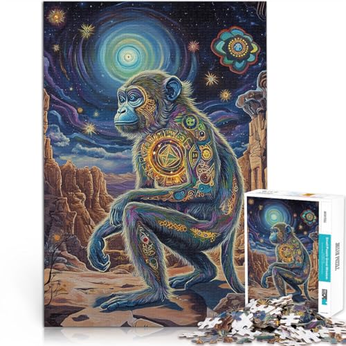 Intellektuelles Spiel Fantasy-Affenkunst 1000-teilige Puzzles für Teenager 26x38cm Geeignet für die Schreibtischdekoration für 14+ Intellektuelles Spiel Fantasy-Affenkunst 1000-teilige Puzzles für Teenager 26x38cm Geeignet für die Schreibtischdekoration für 14+ von LGNBTGM