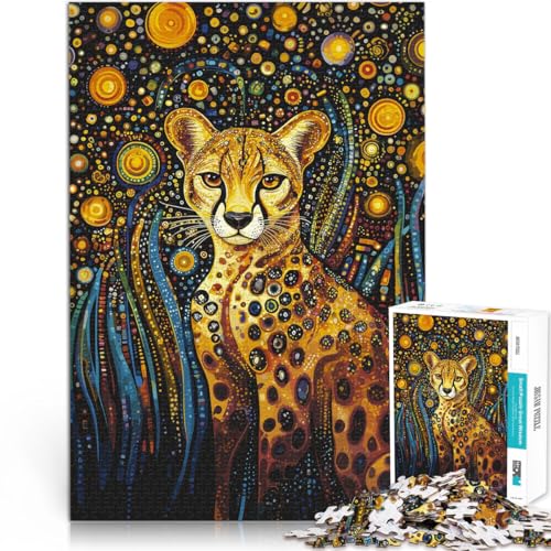 Intellektuelles Spiel Gepard unter Sternennacht 1000 Teenager-Teile-Puzzle 26x38cm Geburtstagsgeschenk, Geschenke für ab 14 Jahren Intellektuelles Spiel Gepard unter Sternennacht 1000 Teenager-Teile-Puzzle 26x38cm Geburtstagsgeschenk, Geschenke für ab 14 Jahren von LGNBTGM