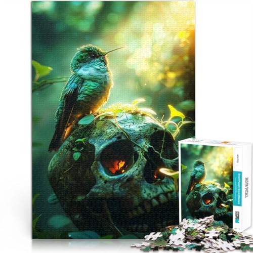 Intellektuelles Spiel Vogel auf einem Schädel 2000-teilige Puzzles für Erwachsene 70x100cm Wunschliste mit dem Weihnachtsmann ab 14 Jahren von LGNBTGM
