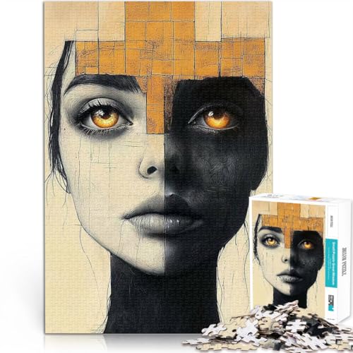 Intellektuelles Spiel schwarzer Mythos 1000-Teile-Puzzle für Erwachsene 26x38cm einzigartiges Herausforderungsspiel für ab 14 Jahren von LGNBTGM