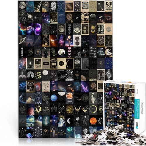 Lernspiel-Herausforderungsspielzeug Astronomie-Mosaik 1000-Teile-Puzzle für Teenager 26x38cm Wichtelgeschenke ab 14 Jahren von LGNBTGM