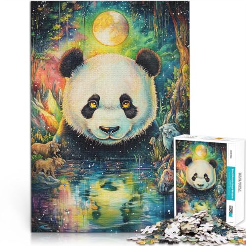 Lernspiel-Herausforderungsspielzeug Fantasievoller bunter Panda 1000-teilige Puzzles für Teenager 26x38cm Perfekte Dekoration von LGNBTGM