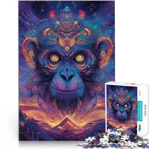 Lernspiel-Herausforderungsspielzeug Fantasy-Affenkunst Puzzle für Erwachsene 1000 Teile 26x38cm Wichtelgeschenke für ab 14 Jahren von LGNBTGM