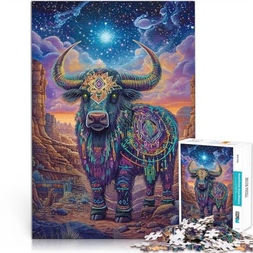 Lernspiel-Herausforderungsspielzeug Farbiger Yak 1000-teiliges Puzzle für Erwachsene 26x38cm tolles Geschenk ab 14 Jahren Lernspiel-Herausforderungsspielzeug Farbiger Yak 1000-teiliges Puzzle für Erwachsene 26x38cm tolles Geschenk ab 14 Jahren von LGNBTGM