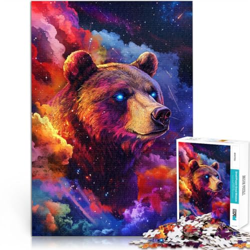 Lernspiel-Herausforderungsspielzeug Himmlischer Bär des sternenklaren Mondes 1000-teiliges Puzzle für Teenager 26x38cm Geschenkideen von LGNBTGM