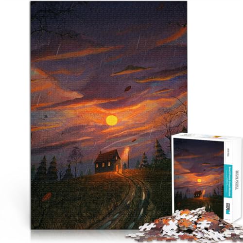Lernspiel-Herausforderungsspielzeug Hütte im Regen 1000-Teile-Puzzle für Teenager 26x38cm Wichtelgeschenke ab 14 Jahren Lernspiel-Herausforderungsspielzeug Hütte im Regen 1000-Teile-Puzzle für Teenager 26x38cm Wichtelgeschenke ab 14 Jahren von LGNBTGM