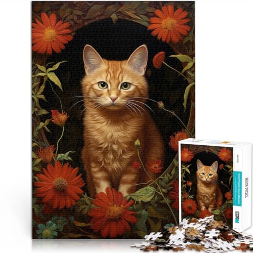 Lernspiel-Herausforderungsspielzeug Katzenkunst Puzzle 1000 Teile für Erwachsene 70x100cm mit passendem Poster und Quizblatt für 14+ Lernspiel-Herausforderungsspielzeug Katzenkunst Puzzle 1000 Teile für Erwachsene 70x100cm mit passendem Poster und Quizblatt für 14+ von LGNBTGM