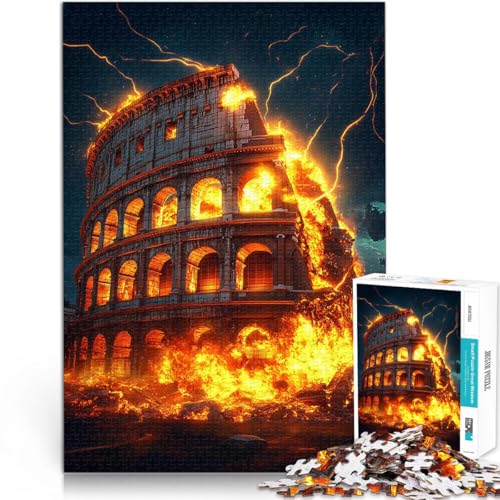 Lernspiel-Herausforderungsspielzeug Kolosseum in Stein Puzzle für Jugendliche 1000 Teile 26x38cm Lustiges Geschenk für und ab 14 Jahren Lernspiel-Herausforderungsspielzeug Kolosseum in Stein Puzzle für Jugendliche 1000 Teile 26x38cm Lustiges Geschenk für und ab 14 Jahren von LGNBTGM
