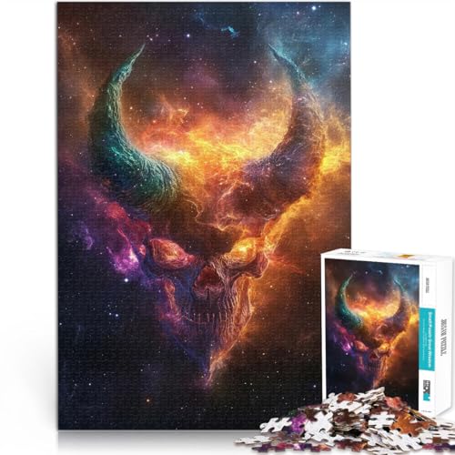 Lernspiel-Herausforderungsspielzeug Kosmischer Schädel~ 1000-Teile-Puzzle für Teenager 26x38cm Heimdekoration Spielzeug ab 14 Jahren Lernspiel-Herausforderungsspielzeug Kosmischer Schädel~ 1000-Teile-Puzzle für Teenager 26x38cm Heimdekoration Spielzeug ab 14 Jahren von LGNBTGM