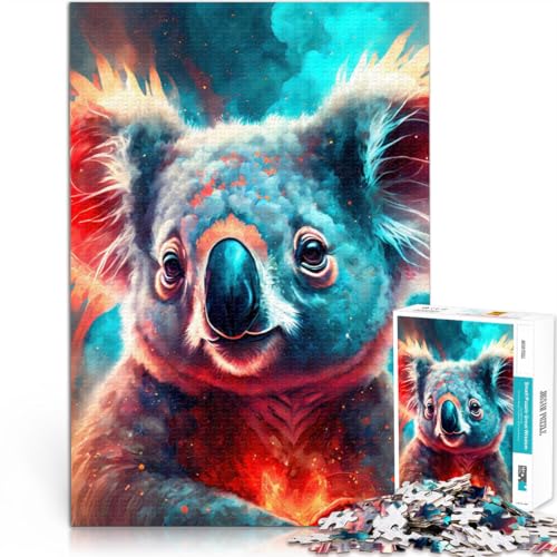 Lernspiel-Herausforderungsspielzeug Mystischer Neon-Koalabär Teenager 1000-teiliges Puzzle 26x38cm Geburtstagsgeschenke von LGNBTGM
