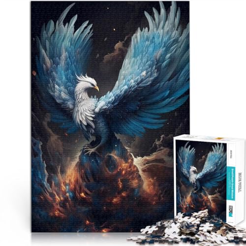 Lernspiel-Herausforderungsspielzeug Mystischer Phönixvogel Teenager-Puzzles 1000 Teile 38x52cm Wohnkunstdekor für ab 14 Jahren von LGNBTGM