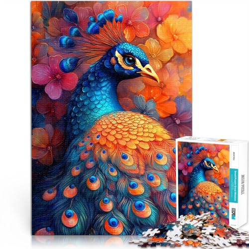 Lernspiel-Herausforderungsspielzeug Pfau in Blüte 1000-teilige Puzzles für Teenager 50x75cm Tolles Geschenk für Spiele für und ab 14 Jahren Lernspiel-Herausforderungsspielzeug Pfau in Blüte 1000-teilige Puzzles für Teenager 50x75cm Tolles Geschenk für Spiele für und ab 14 Jahren von LGNBTGM