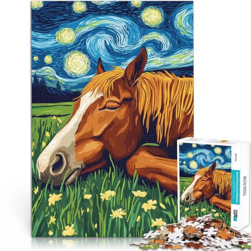 Lernspiel-Herausforderungsspielzeug Pferd in der Sternennacht Puzzle 1000 Teile für Erwachsene 70x100cm tolles Geschenk Lernspiel-Herausforderungsspielzeug Pferd in der Sternennacht Puzzle 1000 Teile für Erwachsene 70x100cm tolles Geschenk von LGNBTGM