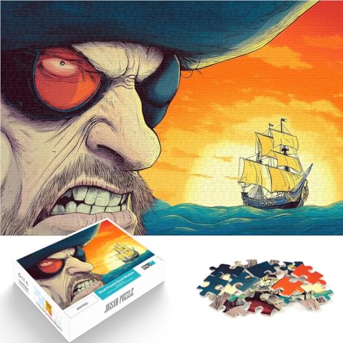 Lernspiel-Herausforderungsspielzeug Piratenkapitän mit Schiff Puzzle für Jugendliche 2000 Teile 70x100cm Heimdekoration Lernspiel-Herausforderungsspielzeug Piratenkapitän mit Schiff Puzzle für Jugendliche 2000 Teile 70x100cm Heimdekoration von LGNBTGM