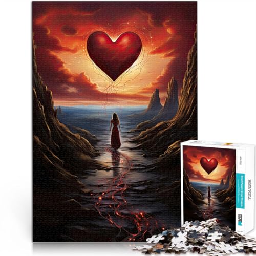 Lernspiel-Herausforderungsspielzeug Reise des Herzens 2000-teiliges Puzzle für Erwachsene 70x100cm Heimdekoration von LGNBTGM
