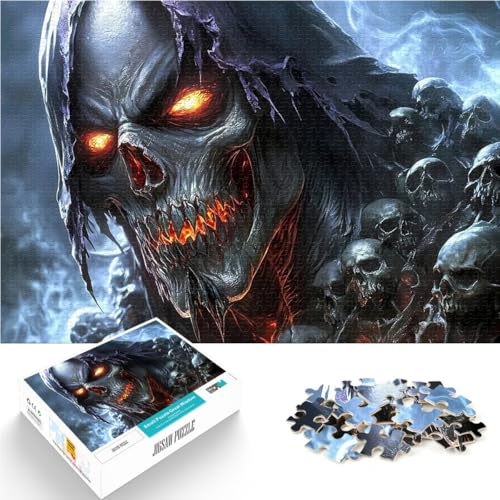 Lernspiel-Herausforderungsspielzeug Sensenmann-Schädel Puzzle für Jugendliche 1000 Teile 50x75cm Tolles Geschenk für Spiele für 14+ Lernspiel-Herausforderungsspielzeug Sensenmann-Schädel Puzzle für Jugendliche 1000 Teile 50x75cm Tolles Geschenk für Spiele für 14+ von LGNBTGM