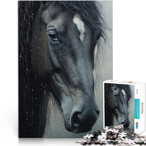 Lernspiel-Herausforderungsspielzeug Süßes nasses Pferd 1000-teilige Puzzles für Teenager 70x100cm Heimdekoration Spielzeug für ab 14 Jahren Lernspiel-Herausforderungsspielzeug Süßes nasses Pferd 1000-teilige Puzzles für Teenager 70x100cm Heimdekoration Spielzeug für ab 14 Jahren von LGNBTGM