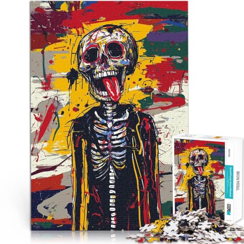 Lernspiel-Herausforderungsspielzeug Totenkopf-Rebell mit heraushängender Zunge 2000-Teile-Puzzle für Teenager 70x100cm Wanddekoration Lernspiel-Herausforderungsspielzeug Totenkopf-Rebell mit heraushängender Zunge 2000-Teile-Puzzle für Teenager 70x100cm Wanddekoration von LGNBTGM