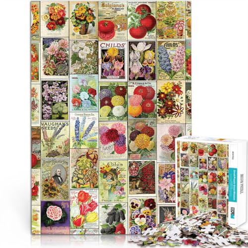 Lernspiel-Herausforderungsspielzeug botanische Illustration Puzzle für Erwachsene 1000 Teile 26x38cm tolles Geschenk Lernspiel-Herausforderungsspielzeug botanische Illustration Puzzle für Erwachsene 1000 Teile 26x38cm tolles Geschenk von LGNBTGM