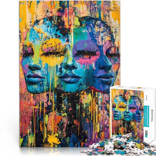 Lernspiele Abstrakte Gesichter in Farbe 1000-Teile-Puzzle für Erwachsene 26x38cm Geschenke für Freunde und Familie für und ab 14 Jahren Lernspiele Abstrakte Gesichter in Farbe 1000-Teile-Puzzle für Erwachsene 26x38cm Geschenke für Freunde und Familie für und ab 14 Jahren von LGNBTGM
