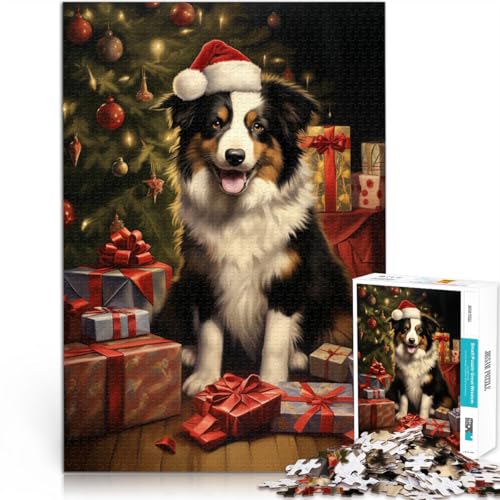 Lernspiele Border Collie Weihnachten 1000-teiliges Puzzle für Erwachsene 26x38cm Jedes Stück ist einzigartig – Anspruchsvolles Familienspiel ab 14 Jahren Lernspiele Border Collie Weihnachten 1000-teiliges Puzzle für Erwachsene 26x38cm Jedes Stück ist einzigartig – Anspruchsvolles Familienspiel ab 14 Jahren von LGNBTGM