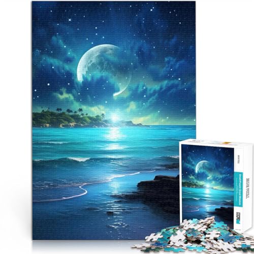 Lernspiele DIY Spielzeug Blauer Ozean-Nachthimmel Puzzle für Jugendliche 1000 Teile 70x100cm Geschenk zum Geburtstag ab 14 Jahren von LGNBTGM