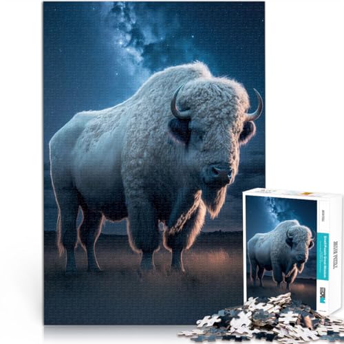 Lernspiele DIY Spielzeug Büffel Tier Teenager-Puzzles 1000 Teile 70x100cm Tolle Geschenke und Spielzeuge Geeignet ab 14 Jahren Lernspiele DIY Spielzeug Büffel Tier Teenager-Puzzles 1000 Teile 70x100cm Tolle Geschenke und Spielzeuge Geeignet ab 14 Jahren von LGNBTGM