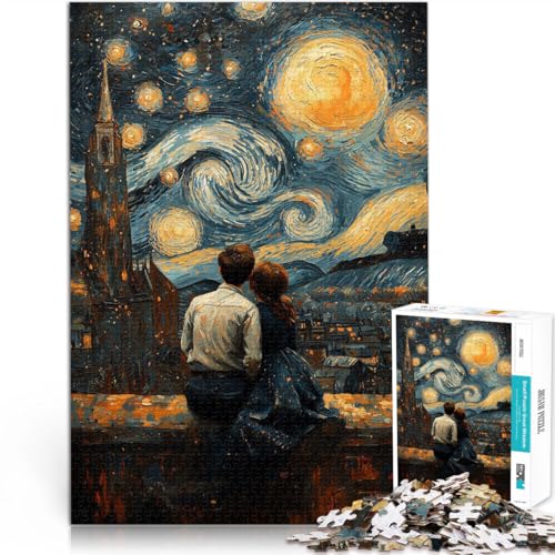 Lernspiele DIY Spielzeug Die Sternennacht und das Paar Puzzle für Teenager 1000 Teile 50x75cm Heimdekoration Spielzeug ab 14 Jahren Lernspiele DIY Spielzeug Die Sternennacht und das Paar Puzzle für Teenager 1000 Teile 50x75cm Heimdekoration Spielzeug ab 14 Jahren von LGNBTGM