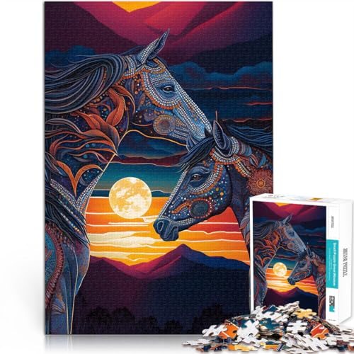 Lernspiele DIY Spielzeug EIN Paar Pferde 1000-Teile-Puzzle für Teenager 38x52cm Lernspiel für Geburtstag, Weihnachten ab 14 Jahren Lernspiele DIY Spielzeug EIN Paar Pferde 1000-Teile-Puzzle für Teenager 38x52cm Lernspiel für Geburtstag, Weihnachten ab 14 Jahren von LGNBTGM