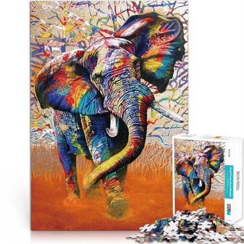 Lernspiele DIY Spielzeug Elefantenmalerei 1000-Teile-Puzzle für Teenager 26x38cm Geschenke für Freunde und Familie für ab 14 Jahren Lernspiele DIY Spielzeug Elefantenmalerei 1000-Teile-Puzzle für Teenager 26x38cm Geschenke für Freunde und Familie für ab 14 Jahren von LGNBTGM
