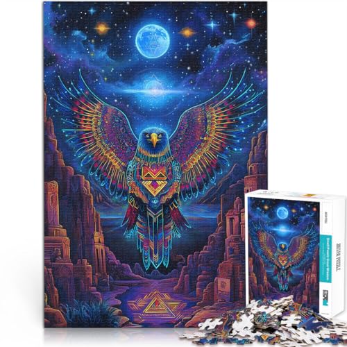 Lernspiele DIY Spielzeug Fantasie-Farbadler 1000-teiliges Puzzle für Erwachsene 70x100cm Perfekte Dekoration für und ab 14 Jahren von LGNBTGM