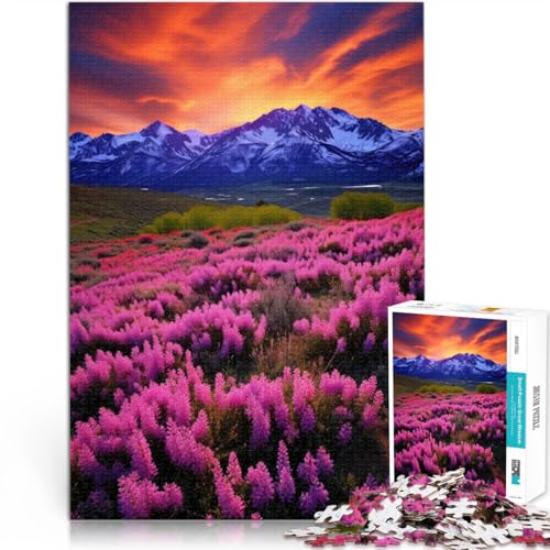 Lernspiele DIY Spielzeug Frühlingsberge - Aprilalp 1000-teilige Puzzles für Erwachsene 26x38cm Geschenk zum Geburtstag von LGNBTGM