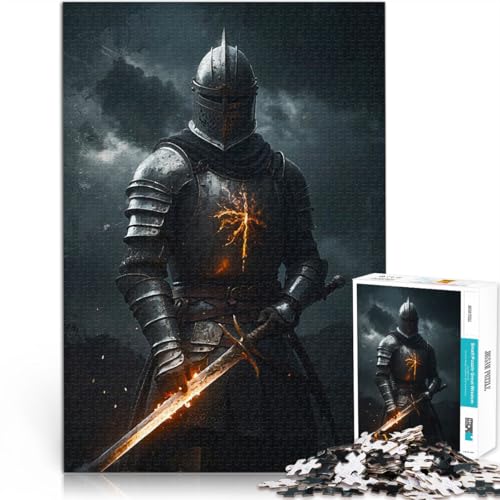 Lernspiele EIN mächtiger mittelalterlicher Ritter 1000-Teile-Puzzle für Erwachsene 38x52cm Angebot als Geschenk für die ganze Familie für und ab 14 Jahren von LGNBTGM