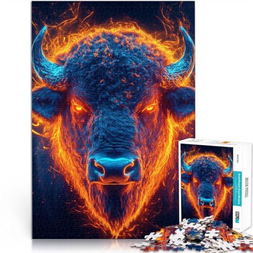 Lernspiele Glühender Büffelangriff 1000-teilige Puzzles für Erwachsene 50x75cm einzigartiges Herausforderungsspiel für 14+ Lernspiele Glühender Büffelangriff 1000-teilige Puzzles für Erwachsene 50x75cm einzigartiges Herausforderungsspiel für 14+ von LGNBTGM